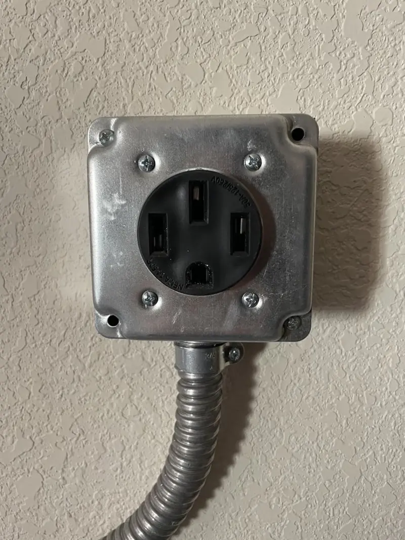 NEMA 14-50 outlet installed for Smart Home Electrical in Winder